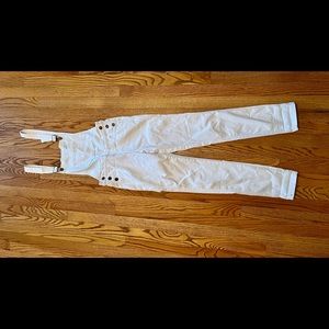 NWT: KanCan White Denim Overalls